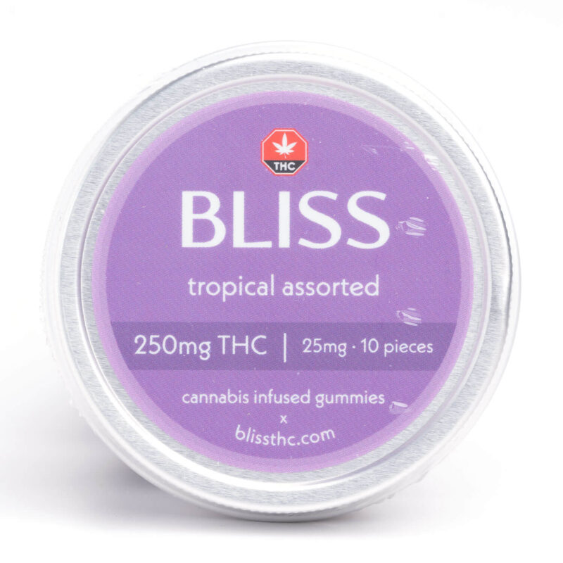 Tropical Assorted 250mg THC (Bliss Edibles)