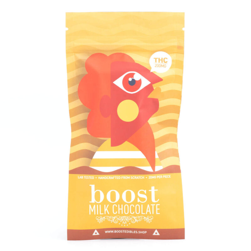 Milk Chocolate 200mg THC Bar (Boost Edibles)