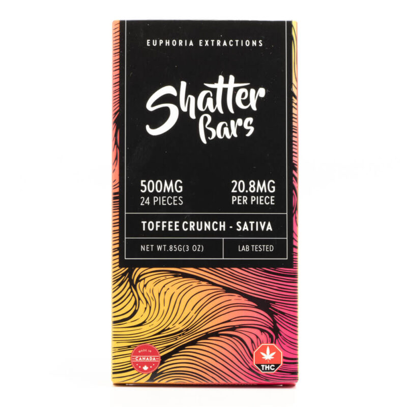 Sativa Toffee Crunch Shatter Bar (Euphoria Extractions)