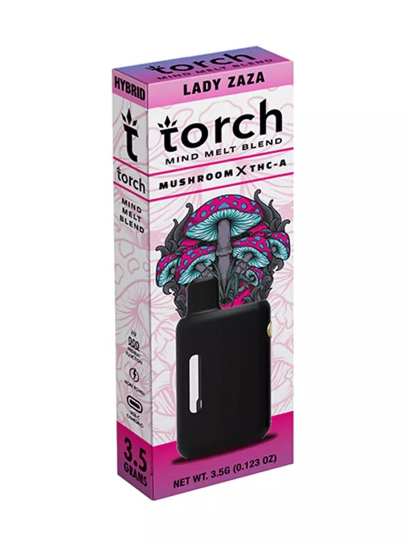 Lady Zaza Torch Mind Melt Mushroom x THC-A Blend Vape 3.5G