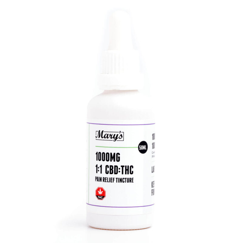 1000mg 1:1 THC/CBD Tincture (Mary’s Edibles)