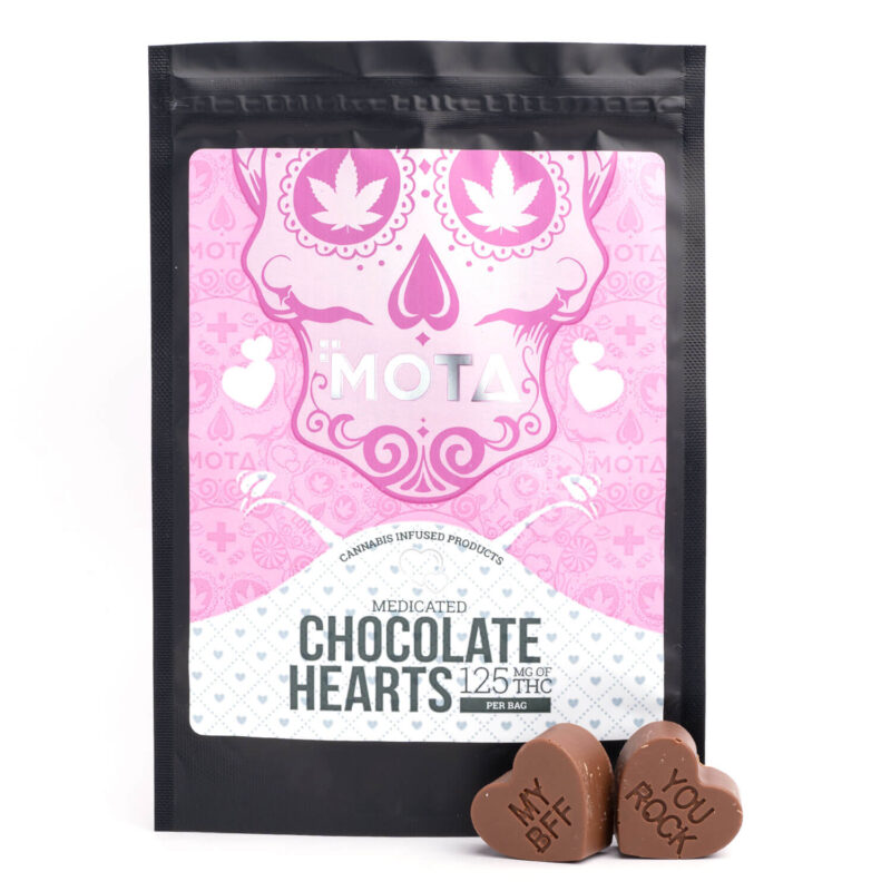 125mg THC Chocolate Hearts (Mota)