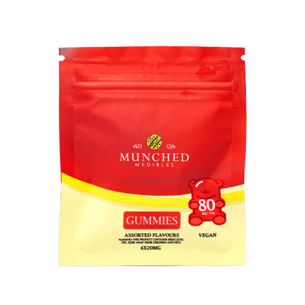 Vegan 80mg THC Gummies (Munched)