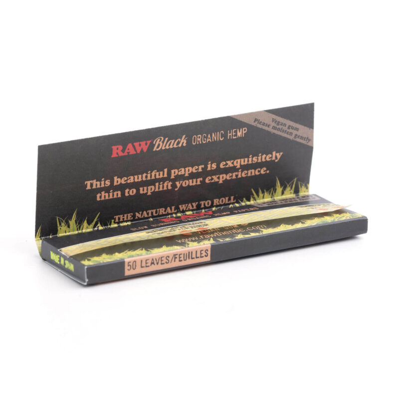 Black Organic Rolling Papers (RAW) - Image 2