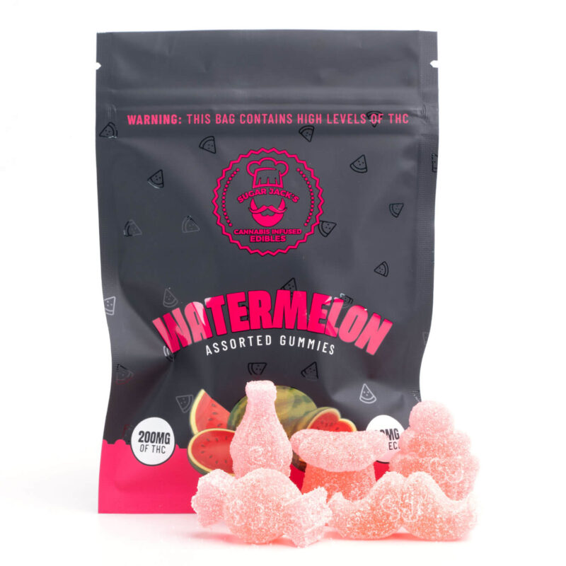 200mg THC Assorted Watermelon Gummies (Sugar Jack’s)