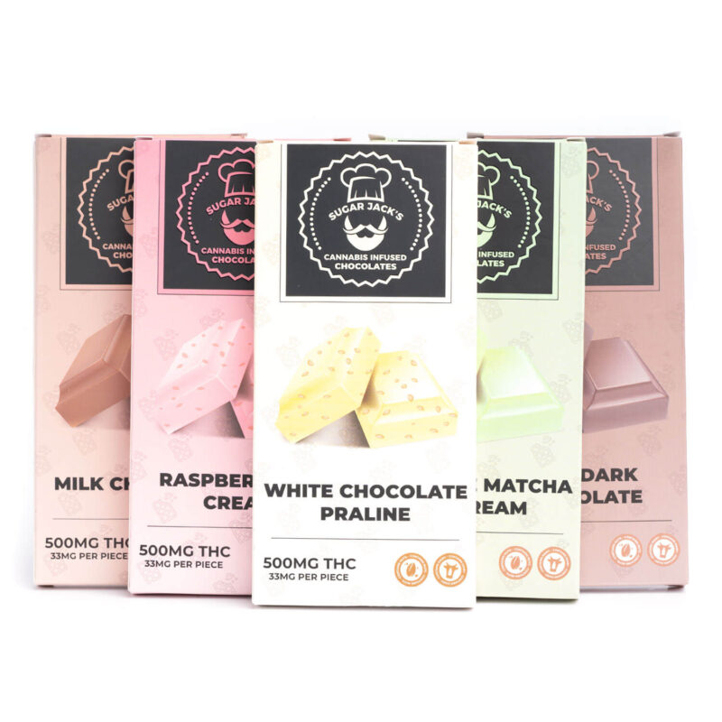 500mg THC Chocolate Bars (Sugar Jacks)