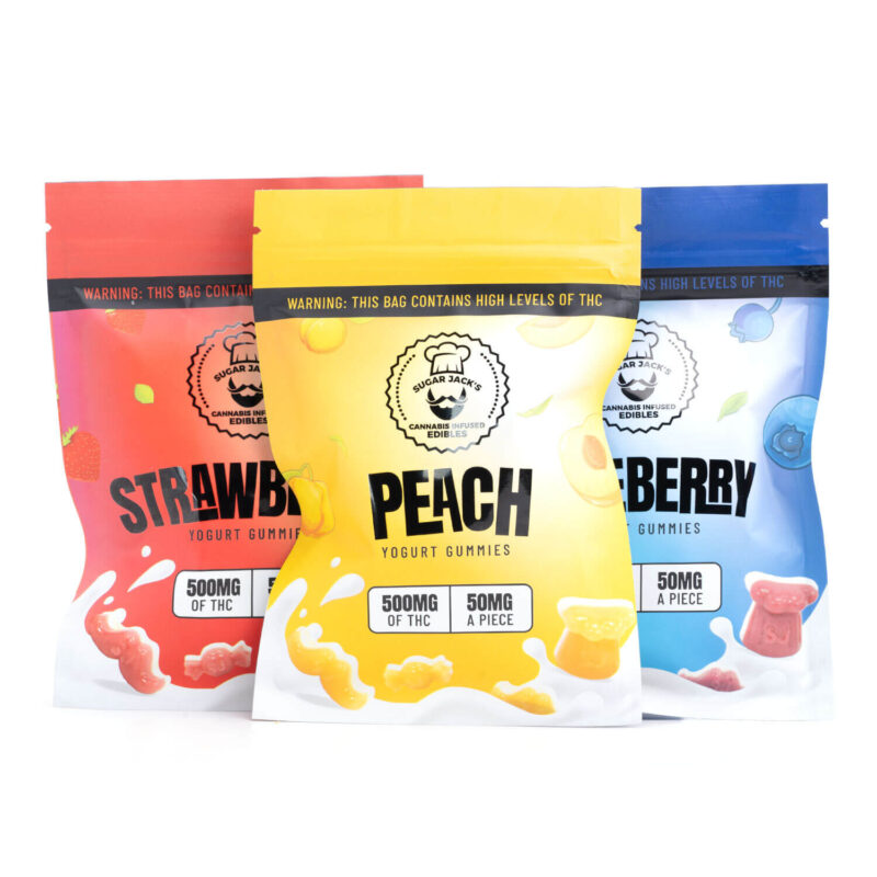 500mg THC Yogurt Gummies (Sugar Jack’s)