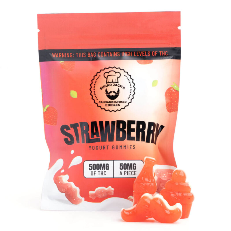 500mg THC Yogurt Gummies (Sugar Jack’s) - Image 3