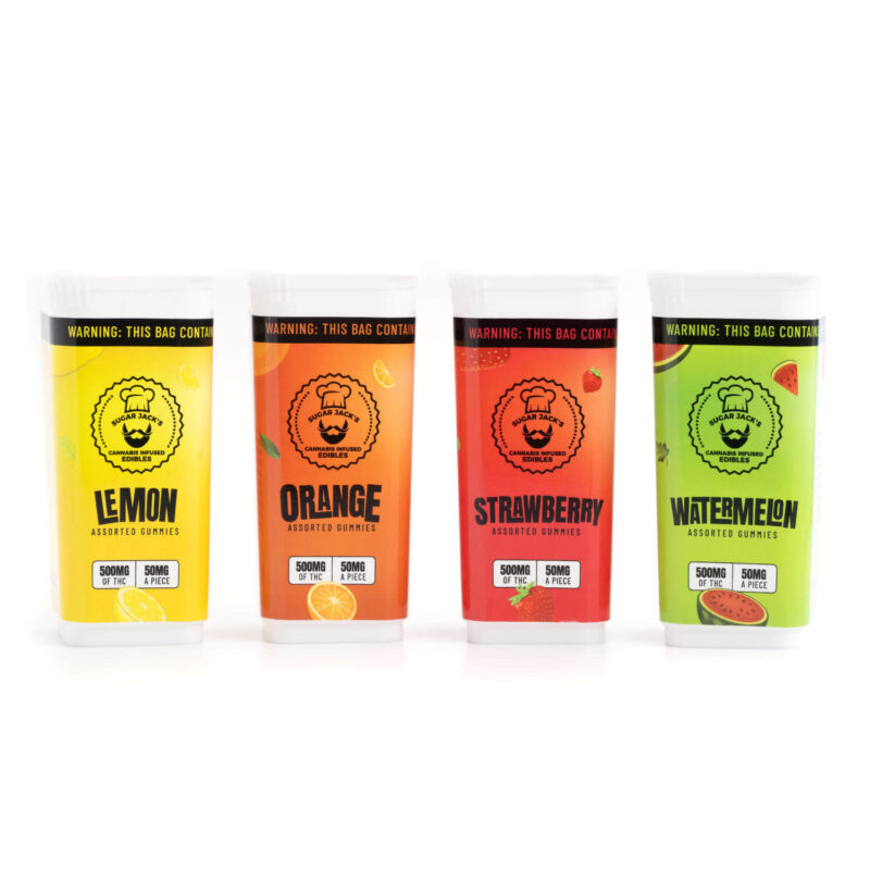 500mg THC Assorted Gummies (Sugar Jack’s)
