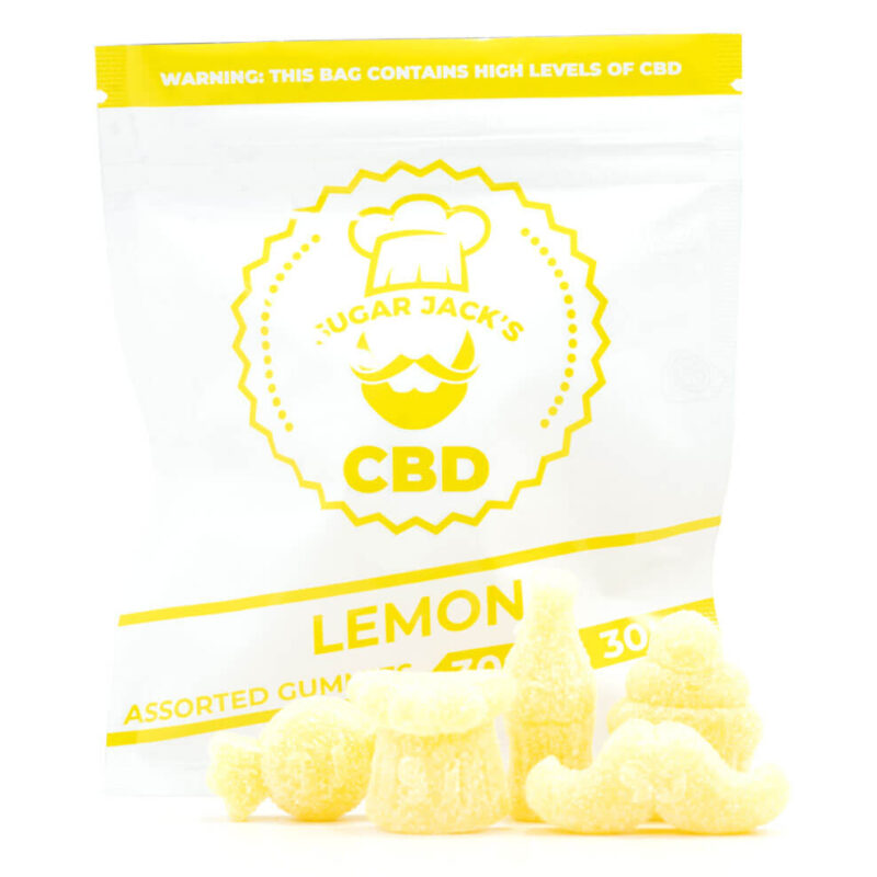 300mg CBD Assorted Lemon Gummies (Sugar Jack’s)