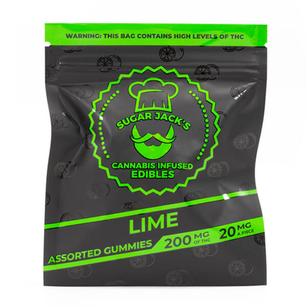 Free THC Lime Sugar Jacks Gummies