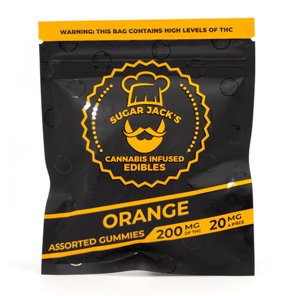 Free THC Orange Sugar Jacks Gummies