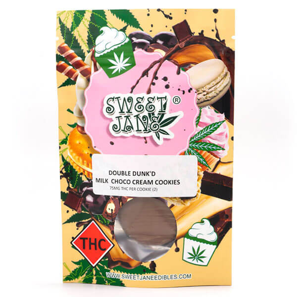 Milk Chocolate Cream Cookies 150mg THC (Sweet Jane)