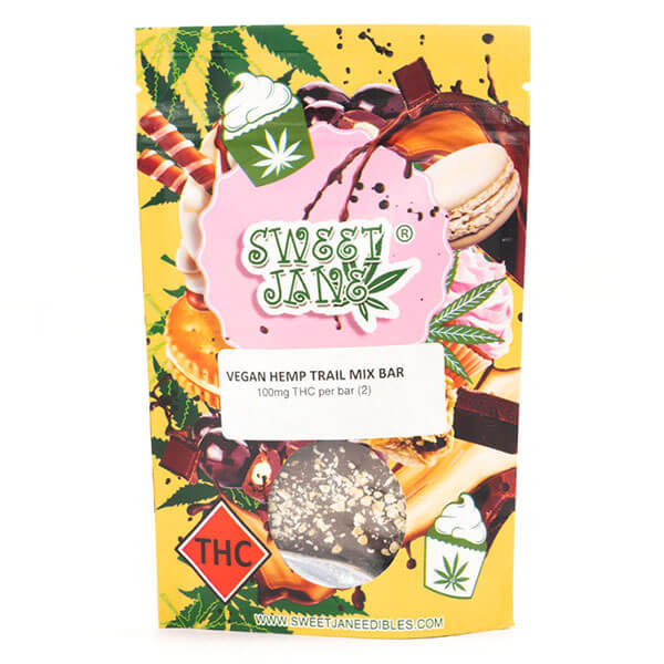 Vegan Hemp Trail Mix Bar 200mg THC (2x 100mg) (Sweet Jane)