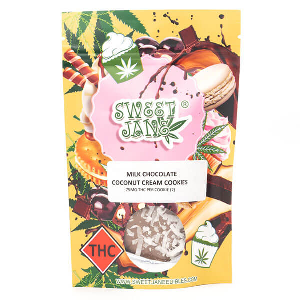Milk Chocolate Coconut Cream Cookies 150mg THC (Sweet Jane)