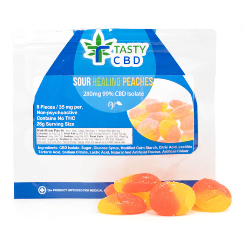 CBD Sour Canna Peaches (Tasty CBD)
