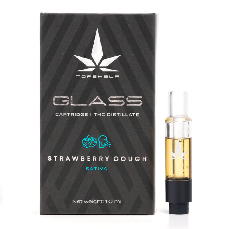 Strawberry Cough THC Glass Cartridge (Top Shelf)