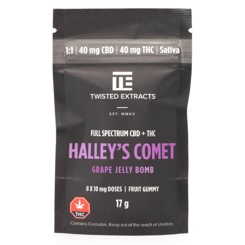 Halley’s Comet Grape Jelly Bomb 1:1 THC/CBD (Twisted Extracts)