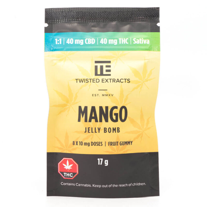Mango Jelly Bomb 1:1 THC/CBD (Twisted Extracts)