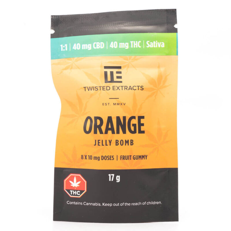 Orange Jelly Bomb 1:1 THC/CBD (Twisted Extracts)