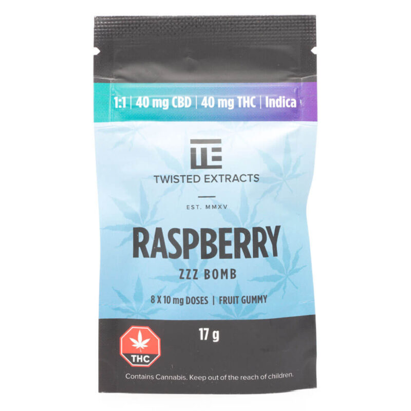 Raspberry ZZZ Bomb 1:1 THC/CBD (Twisted Extracts)