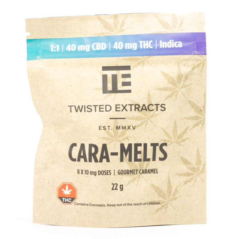 Indica 1:1 THC/CBD Cara-Melts (Twisted Extracts)