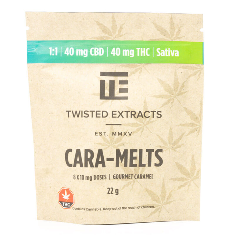Sativa 1:1 THC/CBD Cara-Melts (Twisted Extracts)