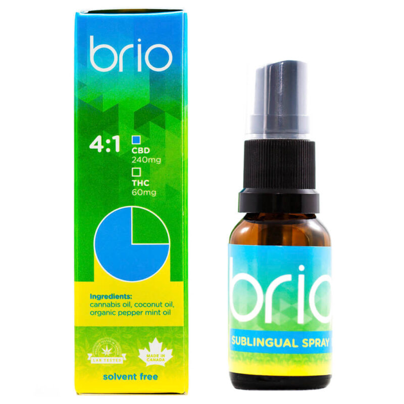 Brio 4:1 CBD/THC Sublingual Spray (Mota)