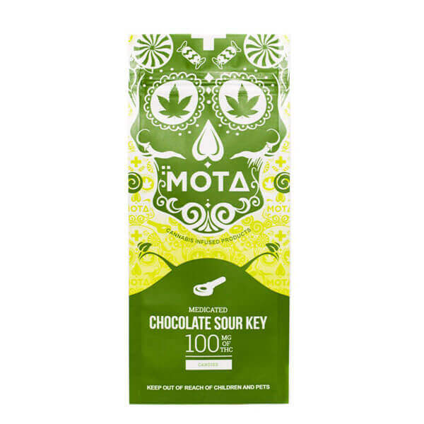 Chocolate Dipped Sour Key 100mg THC (Mota)
